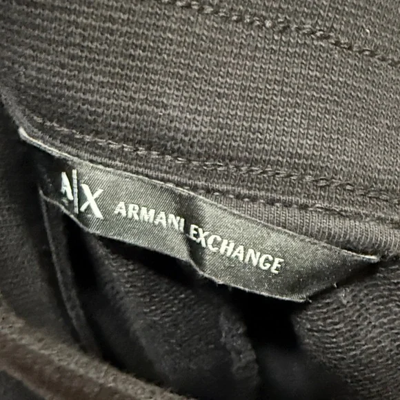 Armani Exchange Black Logo Sweatshirt and Joggers - Picture 9 of 11
